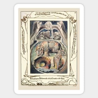 Book Of Job - William Blake: Sticker